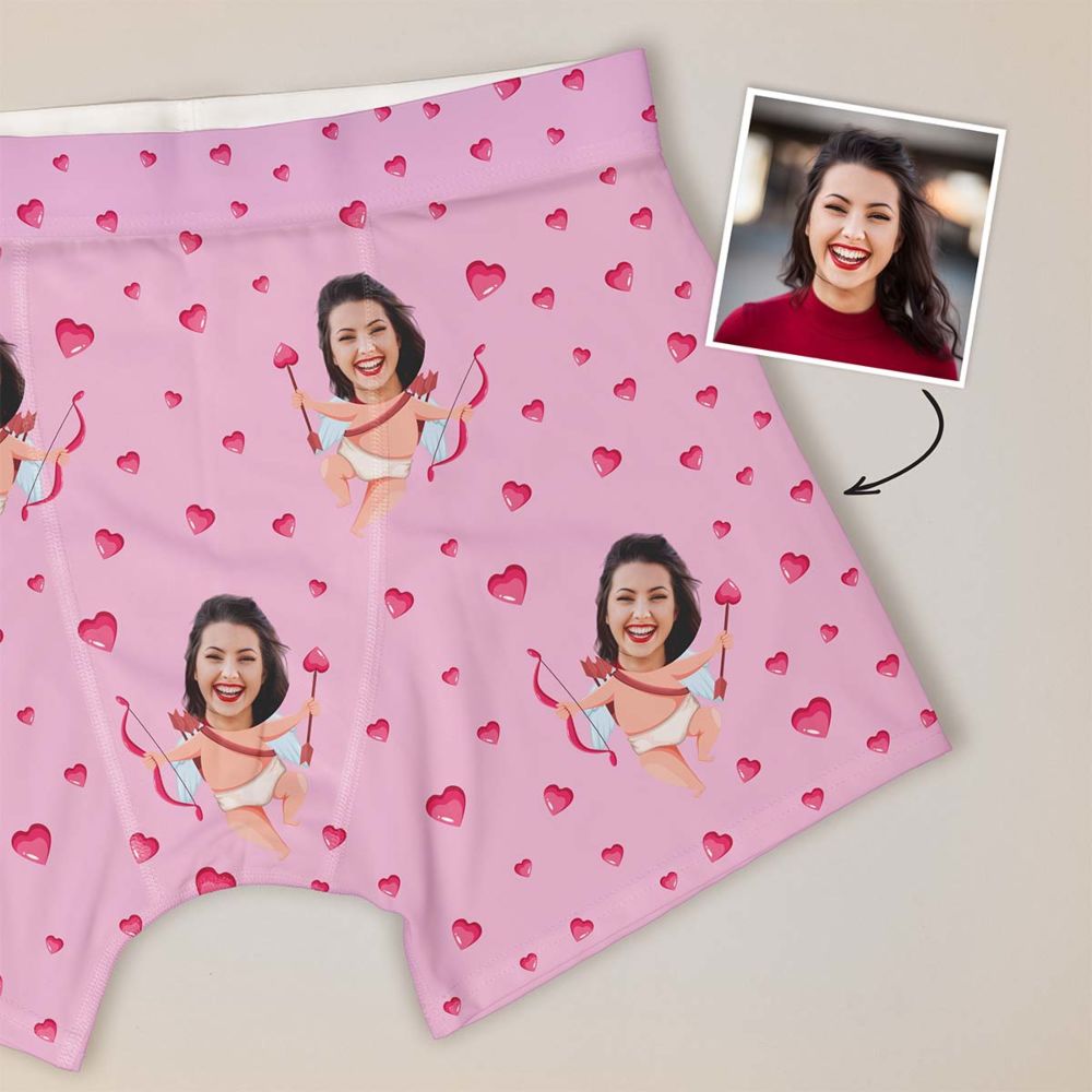 Boxershort cupido met jouw gezicht