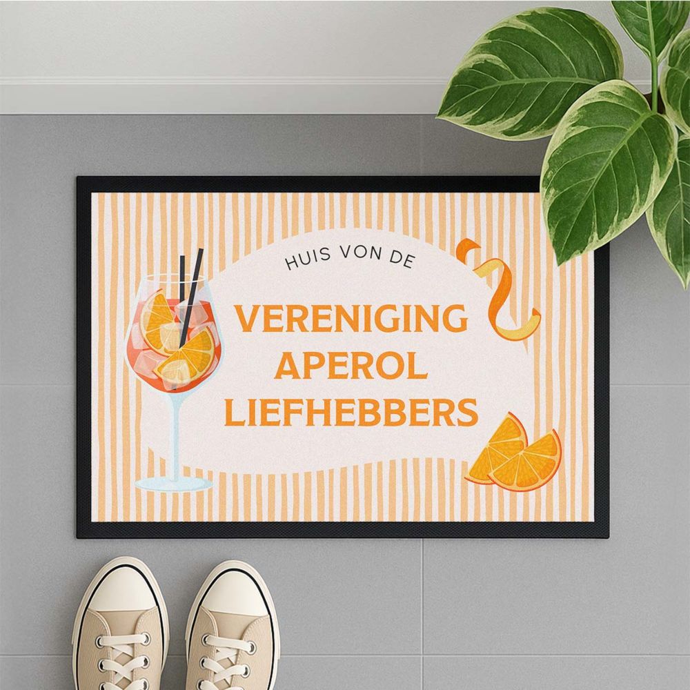Personalisierbare Aperol Fußmatte