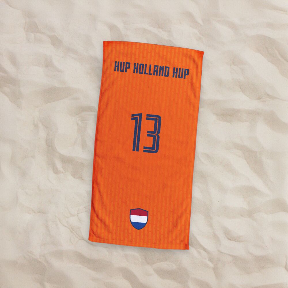 Gepersonaliseerde handdoek EK voetbal
