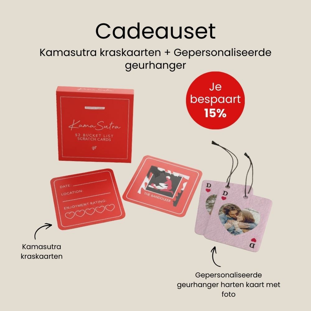 Cadeauset geurboom en Kamasutra-kaarten