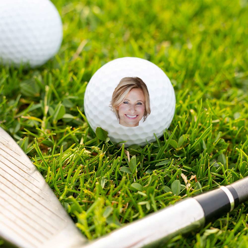 Gepersonaliseerde golfballen set van 3 met Foto