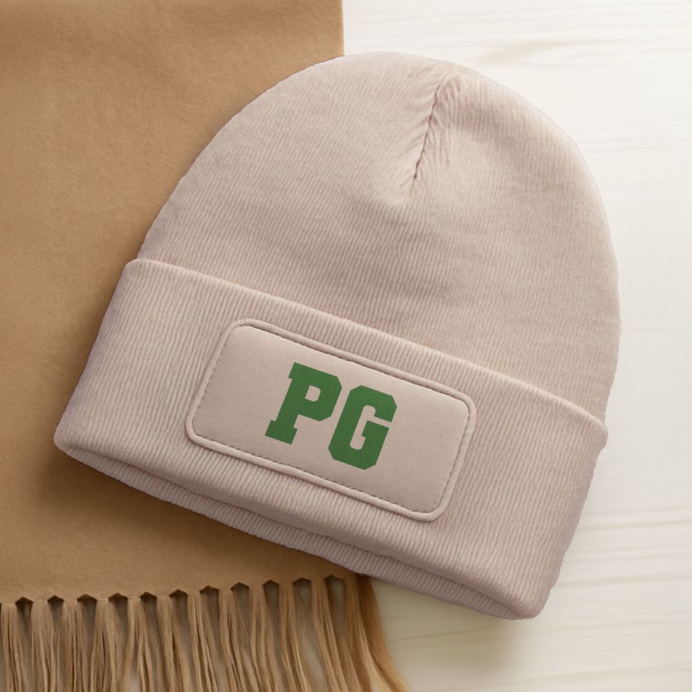 Gepersonaliseerde muts met monogram