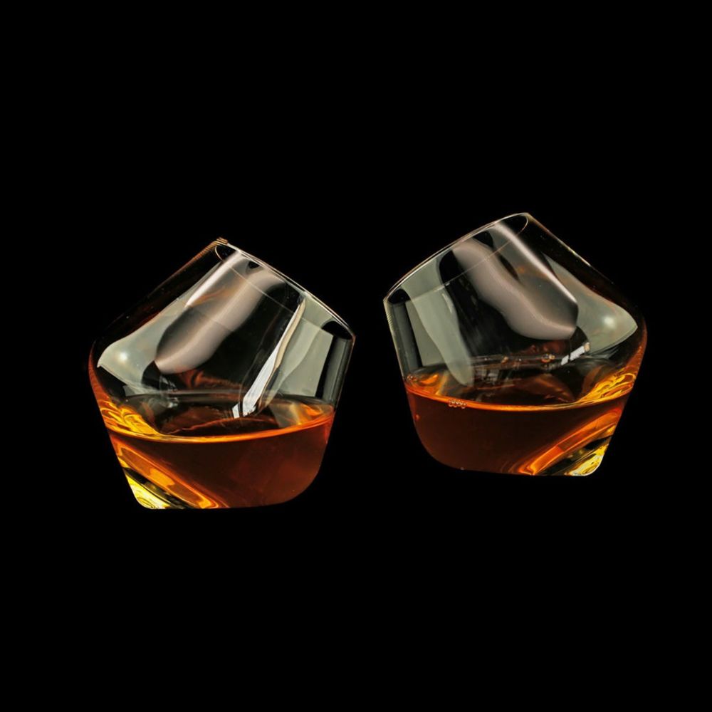 Rollende whiskyglazen - set van 2