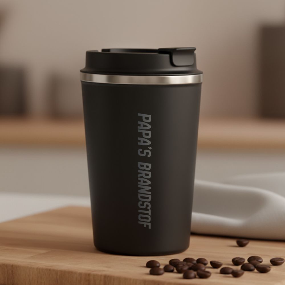 Gepersonaliseerde thermosbeker met tekst