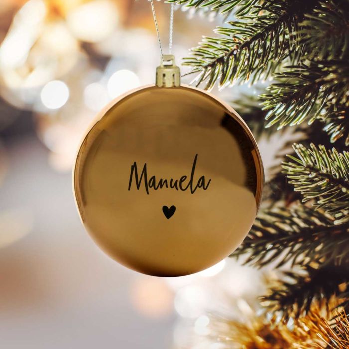 Gepersonaliseerde Kerstbal met Tekst