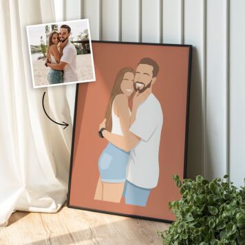 Personaliseerbare poster met illustratie