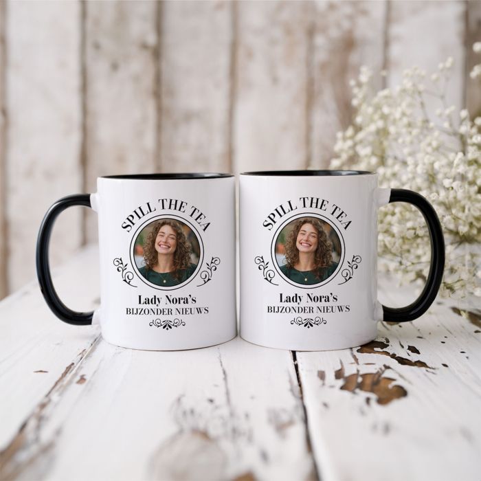 Gepersonaliseerde mok Spill the Tea