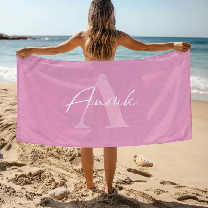 Gepersonaliseerde handdoek met monogram