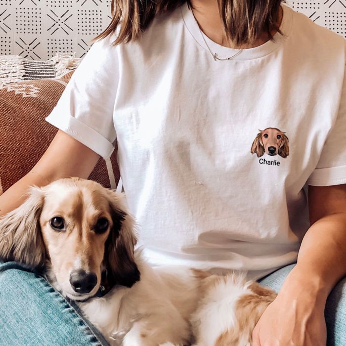 Gepersonaliseerd t-shirt met jouw huisdier als comic