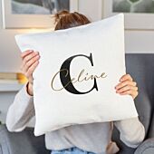 Gepersonaliseerde kussensloop met monogram